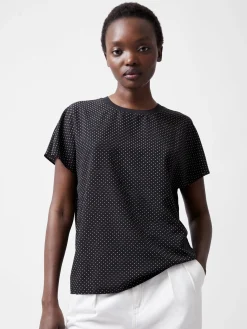 Dotty Spot Abeny Crew Neck Top