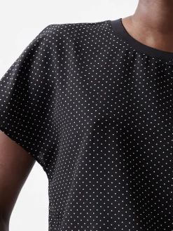 Dotty Spot Abeny Crew Neck Top