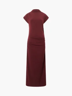 Draped Samira Mock Neck Dress
