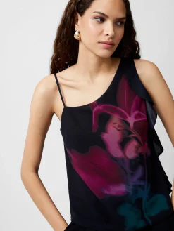 Eden Georgette Frilly Cami Top