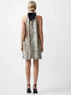 Elah Sequin Halterneck Mini Dress