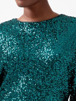 Elena Sequin Bow Back Mini Dress