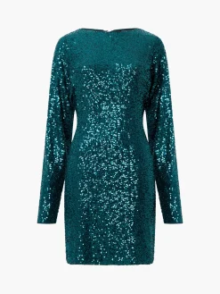 Elena Sequin Bow Back Mini Dress
