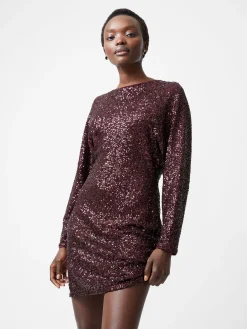 Elena Sequin Bow Back Mini Dress