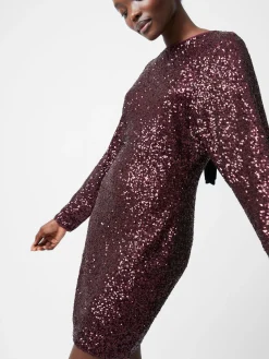 Elena Sequin Bow Back Mini Dress