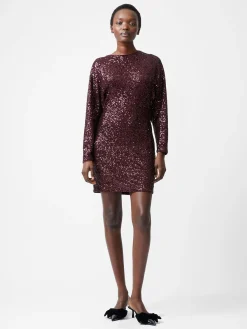 Elena Sequin Bow Back Mini Dress