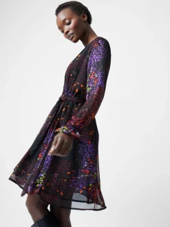 Elise Wrap Mini Dress