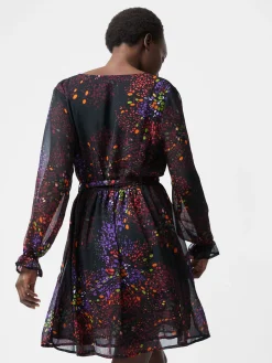 Elise Wrap Mini Dress