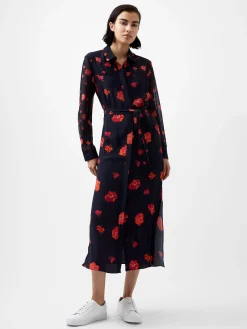 Ella Eco Rose Long Sleeve Shirt Dress