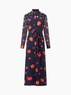 Ella Eco Rose Long Sleeve Shirt Dress