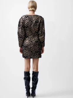 Ellery Eco Jacquard Puff Sleeve Mini Dress