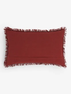 Elmwood Tufted Red Cushion