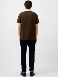 Embroidered Bear Organic Graphic T-Shirt