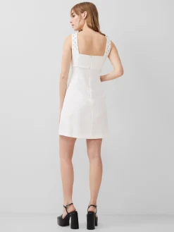 Embroidered Darcy Crepe Mini Dress