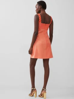Embroidered Darcy Crepe Mini Dress