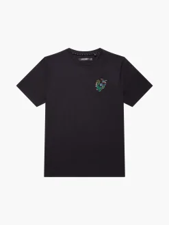 Embroidered Dragonfly Organic Graphic T-Shirt