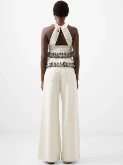 Embroidered Felicity Halterneck Top