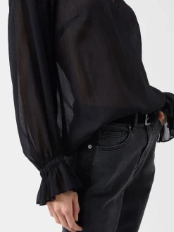 Emina Chiffon Lace Blouse
