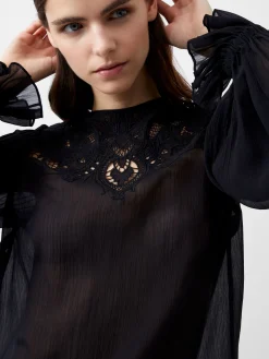 Emina Chiffon Lace Blouse