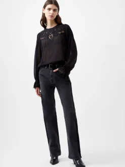 Emina Chiffon Lace Blouse