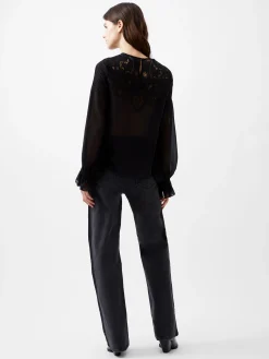 Emina Chiffon Lace Blouse