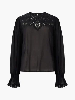 Emina Chiffon Lace Blouse