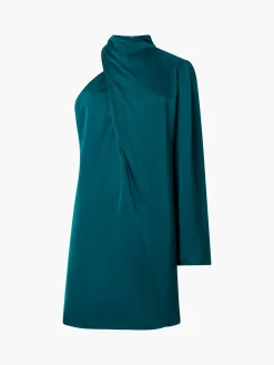 Ennis Eco Satin Asymmetric Mini Dress