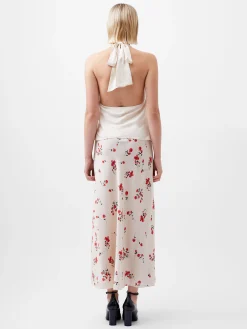 Ennis Eco Satin Cowl Halterneck Top