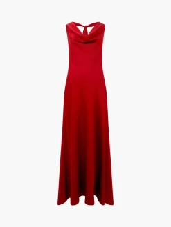 Ennis Eco Satin Halterneck Midi Dress