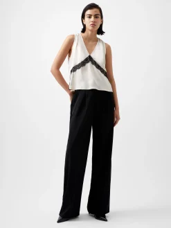 Ennis Eco Satin Lace Top