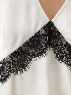 Ennis Eco Satin Lace Top