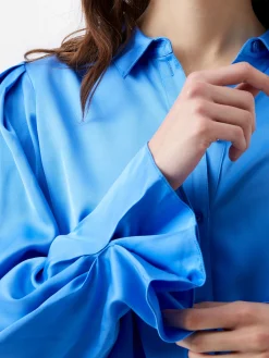 Ennis Eco Satin Sleeve Detail Shirt