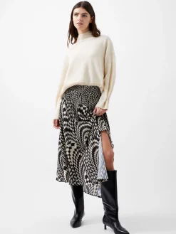 Fern Arie Crepe Asymmetrical Skirt