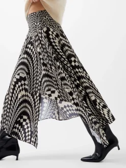 Fern Arie Crepe Asymmetrical Skirt