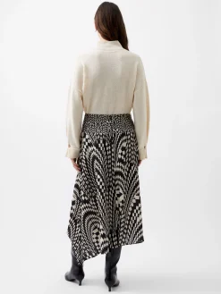 Fern Arie Crepe Asymmetrical Skirt