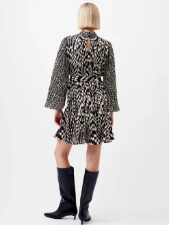 Fern Arie Pleated Ella Crepe Mini Dress