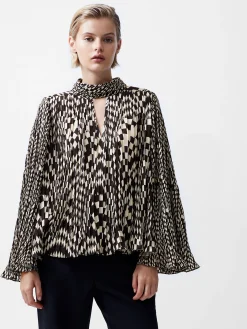 Fern Arie Pleated Ella Crepe Top