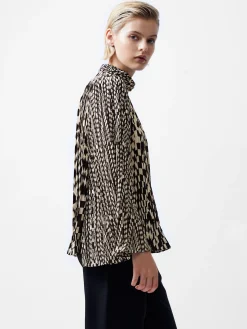 Fern Arie Pleated Ella Crepe Top