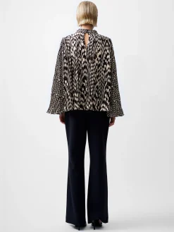Fern Arie Pleated Ella Crepe Top