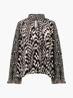 Fern Arie Pleated Ella Crepe Top