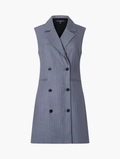 Fiorella Pin Stripe Tuxedo Mini Dress