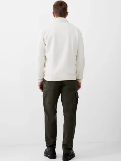 Fleeceback Funnel Neck Half Zip Sweatshirt