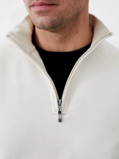 Fleeceback Funnel Neck Half Zip Sweatshirt