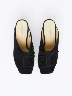 Flora Fringed Mules