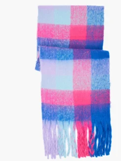 Fluffy Check Scarf