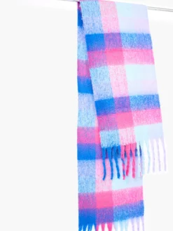 Fluffy Check Scarf