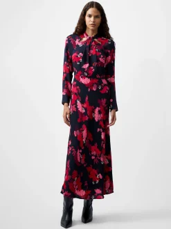 Foliage Chiara Tie Knot Neck Dress