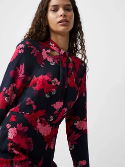 Foliage Chiara Tie Knot Neck Dress