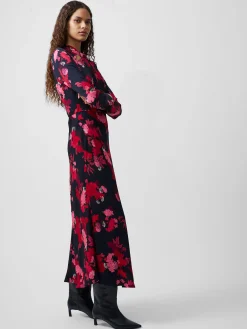 Foliage Chiara Tie Knot Neck Dress
