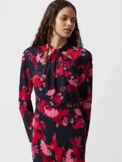 Foliage Chiara Tie Knot Neck Dress